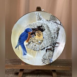 Glen Loates 1986 Bluebird Nesting Plate